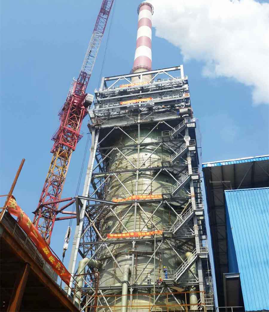 宜興靈谷熱電有限公司鍋爐脫硫項目DN1500